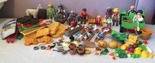 Playmobil Farm Zoo Spares Vintage Fences Food Animals Figures Tractor 160 Pieces