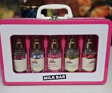 ALL NEW 5 Piece Milk Bar SUITCASE Travel Mists 2.5 oz Gift Set Bath  Body Works