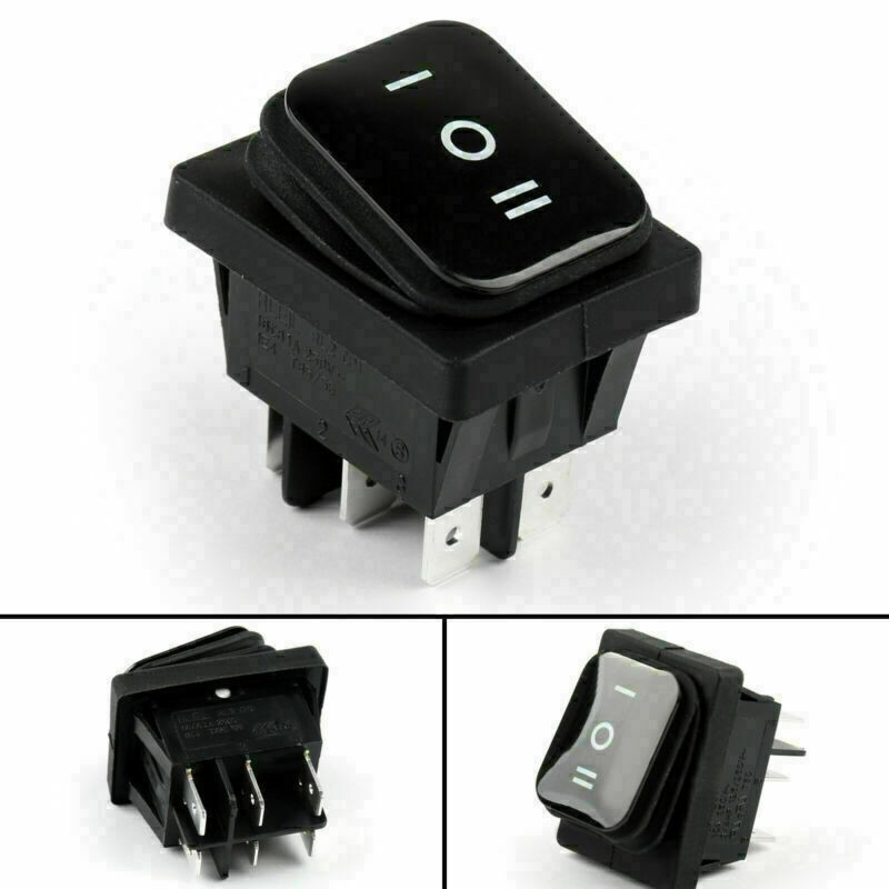 1x RLEIL RL2-203 Waterproof IP65 Car Rocker Switch 6Pin ON-Off-ON 125/250VAC US