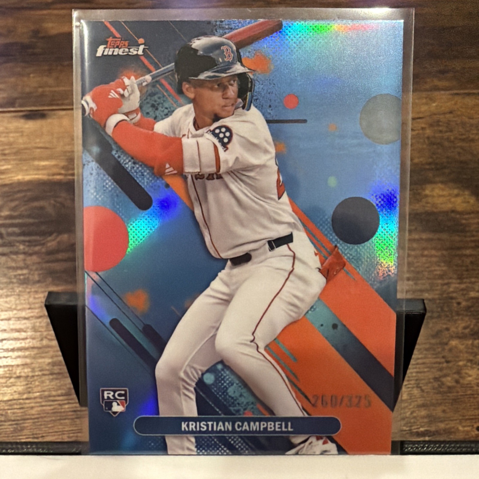 2025 Topps Finest - Common Kristian Campbell #98 Sky Blue Refractor /325 (RC)
