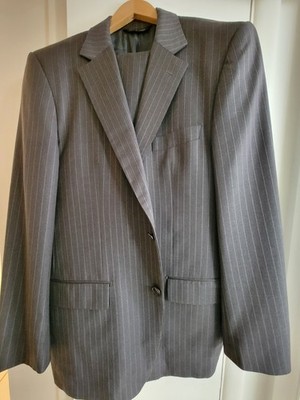 Ermenegildo Zegna Gray Pinstripe Wool Suit 42R Sarar Premium Pants 36x31