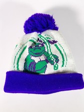 Vintage Original Donatello Ninja Turtles Pom Beanie TMNT 90s