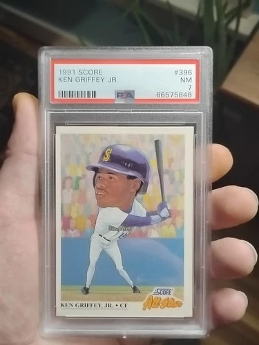 1991 Score Ken Griffey Jr #396 PSA 7 NM