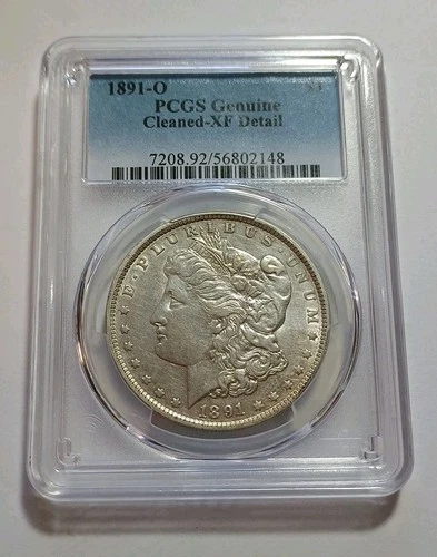 1891-O $1 Morgan Silver Dollar PCGS Genuine Cleaned-XF Detail