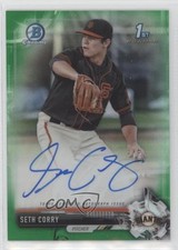 2017 Bowman Draft Chrome Pick Green Refractor 81/99 Seth Corry #CDA-SCO Auto 0b0