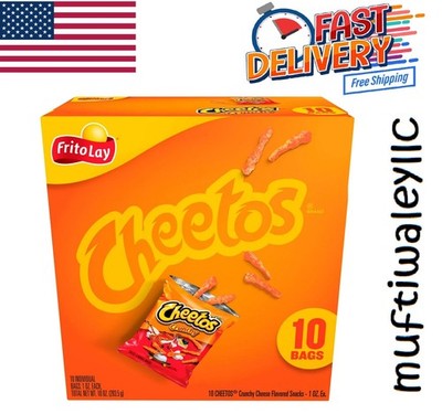 Cheetos Crunchy Cheese Flavored Snacks, 1 oz 10 Count Free Shipping