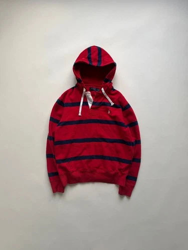 Polo Ralph Lauren Red/Navy Rugby hoodie - product listing photo