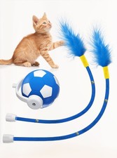 Electric cat toy, dog rolling ball toy, interactive pet jumping ball cat toy--