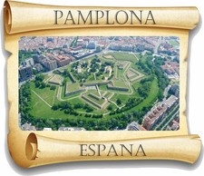 Pamplona Papyrus Aufkleber / Hoch Auflösung Vinyl Wasserfest