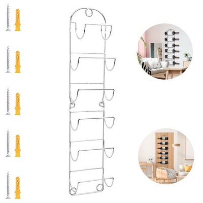 6 Tier Wall Mounted Towel Rack, Metal Rolled Bathroom Holder Organizer