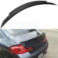 Carbon Fiber Spoiler Wing Fits Infiniti G37 3.7L 2008-2013 Self-Adhesive Spoiler
