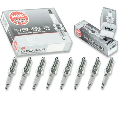 8 pcs NGK V-Power Spark Plugs for 1999-2013 Chevrolet Silverado 1500 5.3L bo - Image 1 of 4