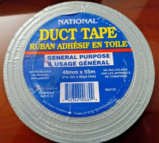 National Duct Tape Gray General Purpose Use 2" x 60yd 48mm x 55m Made in USA New