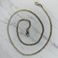 Gold Tone Flat Chain Link Purse Handbag Bag Replacement Strap