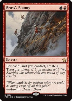 Brass's Bounty - Light Play MTG Foundations