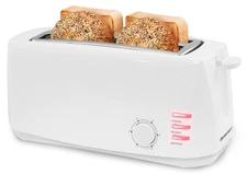 ECT-4829 Long Slot 4 Slice Toaster, 6 Toast Settings Toaster Defrost, Reheat,...