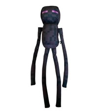 Large Enderman Plush Minecraft Video Game Black Purple 22  Stuffed Animal VGC