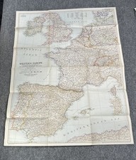 Vintage 1950 National Geographic Western Europe Map National Geographic Society