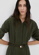 NWT mango Belted lyocell shirtdress