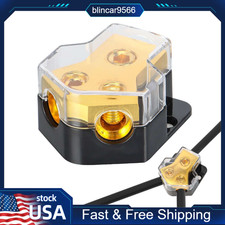 Car Audio Splitter Amp Distribution Power 0/2/4 Gauge In 4/6/8 Gauge Out US
