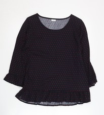 Blaue Viskosebluse Damen UK-Gr&ouml;&szlig;e 8 von Jacqueline de Yong