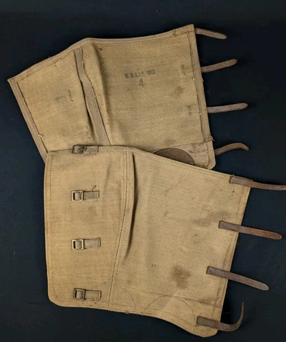 Pair Of English Motorcycle Gaiters WW2 1945
