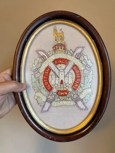 Vintage Sampler Kings Own Scottish Borderers - Military
