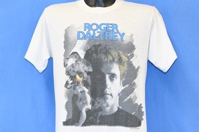 vtg 80s ROGER DALTREY UNDER A RAGING MOON ROCK SINGER THE WHO t-shirt MEDIUM M