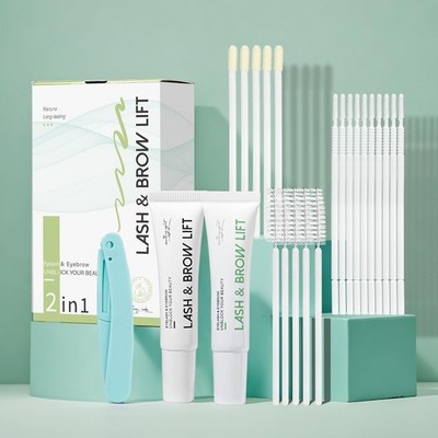 Lash Lift Kit for Eyelash Perm, Professional & Brow lift, Green 