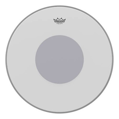 Bass, Powerstroke 3, Coated, 22 Dia., No Stripe, Bottom Black Dot Drum Head
