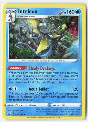 Inteleon 058/202 Miscellaneous Cards & Products Cosmo Holo NM Kagemaru Himeno