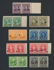RARE US OCC SPANISH WEST INDIES STAMPS 1900 TELEGRAPH SPECIMEN PAIRS O/P VAR MNH