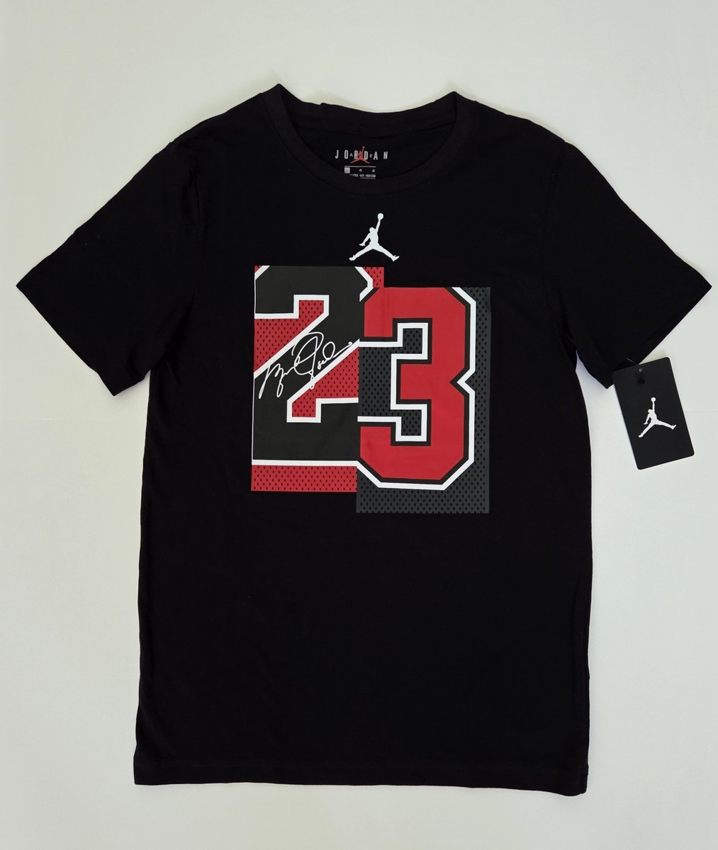 Nike AIR JORDAN 23 T-Shirt Boy's Black Size XL (14-16) NWT | eBay