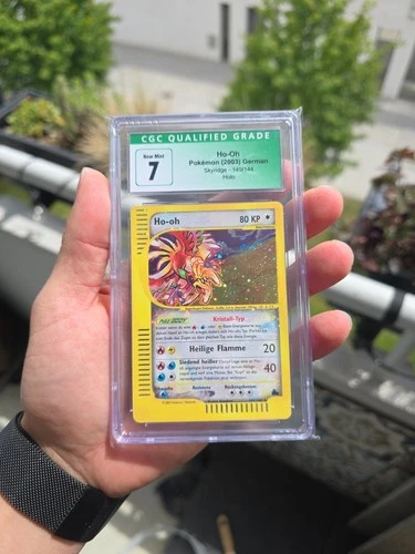 Pokemon Skyridge Crystal Ho-Oh 149/144 CGC 7 German Vintage