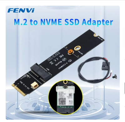 FENVI M.2 A+E Key zu NVMe PCIe Adapter für AX210 AX200 8265 7260AC WiFi