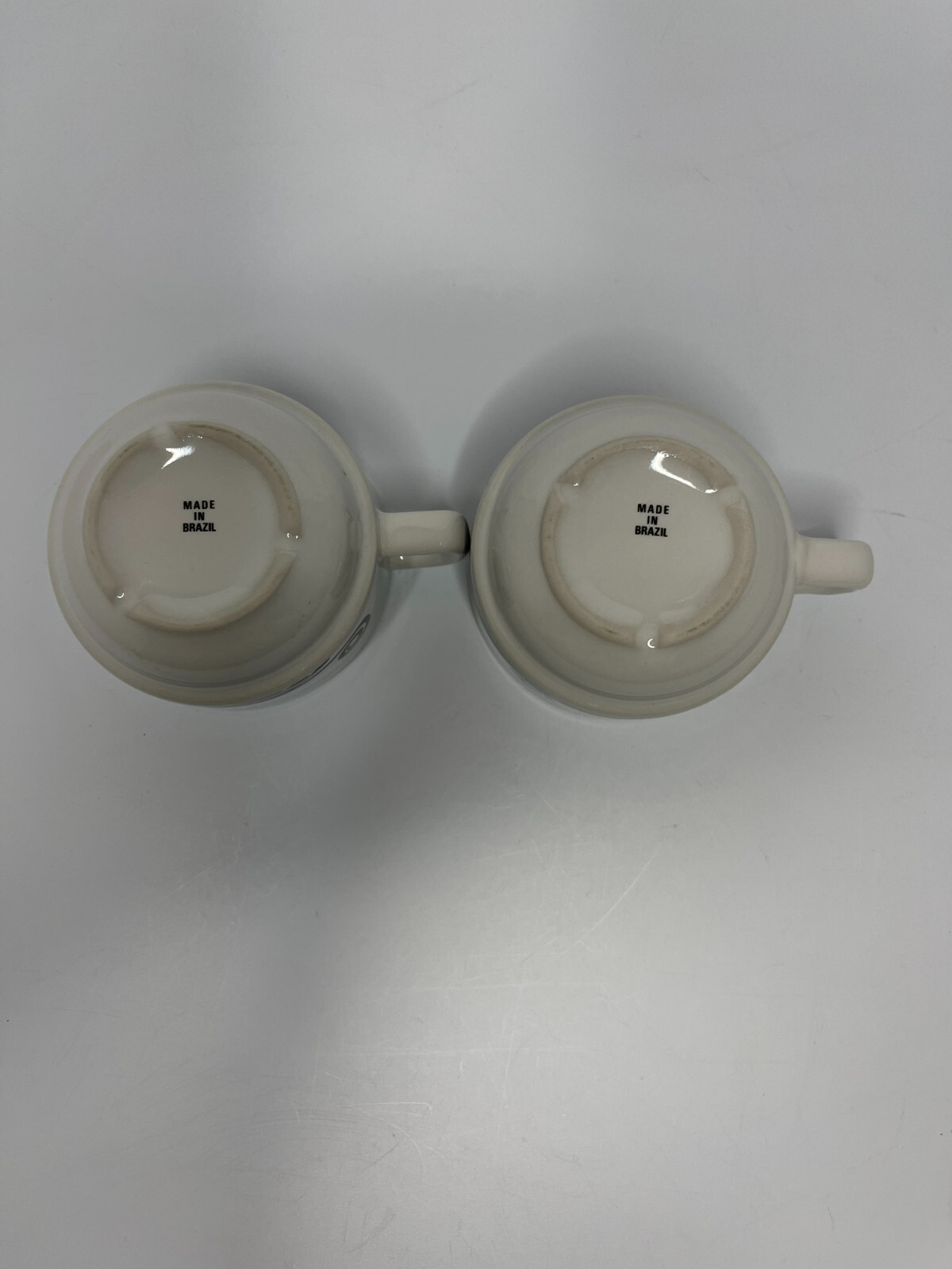 Set of 2 Stackable Demitasse Espresso Coffee Cups Art Deco Café Made