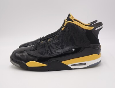 Jordan Dub Zero Black Taxi Nike Basketball Sneakers Men\'s Size 16 311046-017 Nike Air Jordan Dub Zero Black/Taxi-White 311046-017 Men main image 3