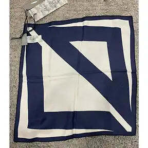 Air Dior Jordaan Basketball White Blue Silk Bandana Pocket Square Handkerchief image 7