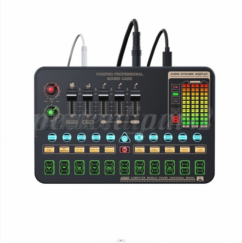 Condenser Microphone Studio Recording Professional Live Sound Card Kit Bluetooth - Picture 18 of 21