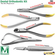 Dental Orthodontic Kit Bracket Remover Plier Distal & Hardwire Cutter TC Mathieu