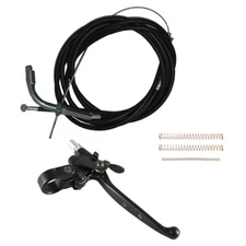 Left Clutch Lever W/Lock Throttle&Clutch Cable Set For 49/60/66cc Motorized Bike