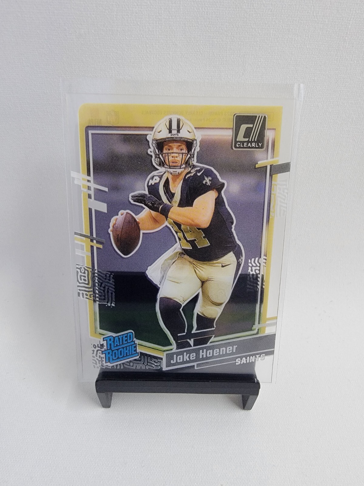 JAKE HAENER 2023 Clearly Donruss Rated Rookie RC #63 New Orleans Saints