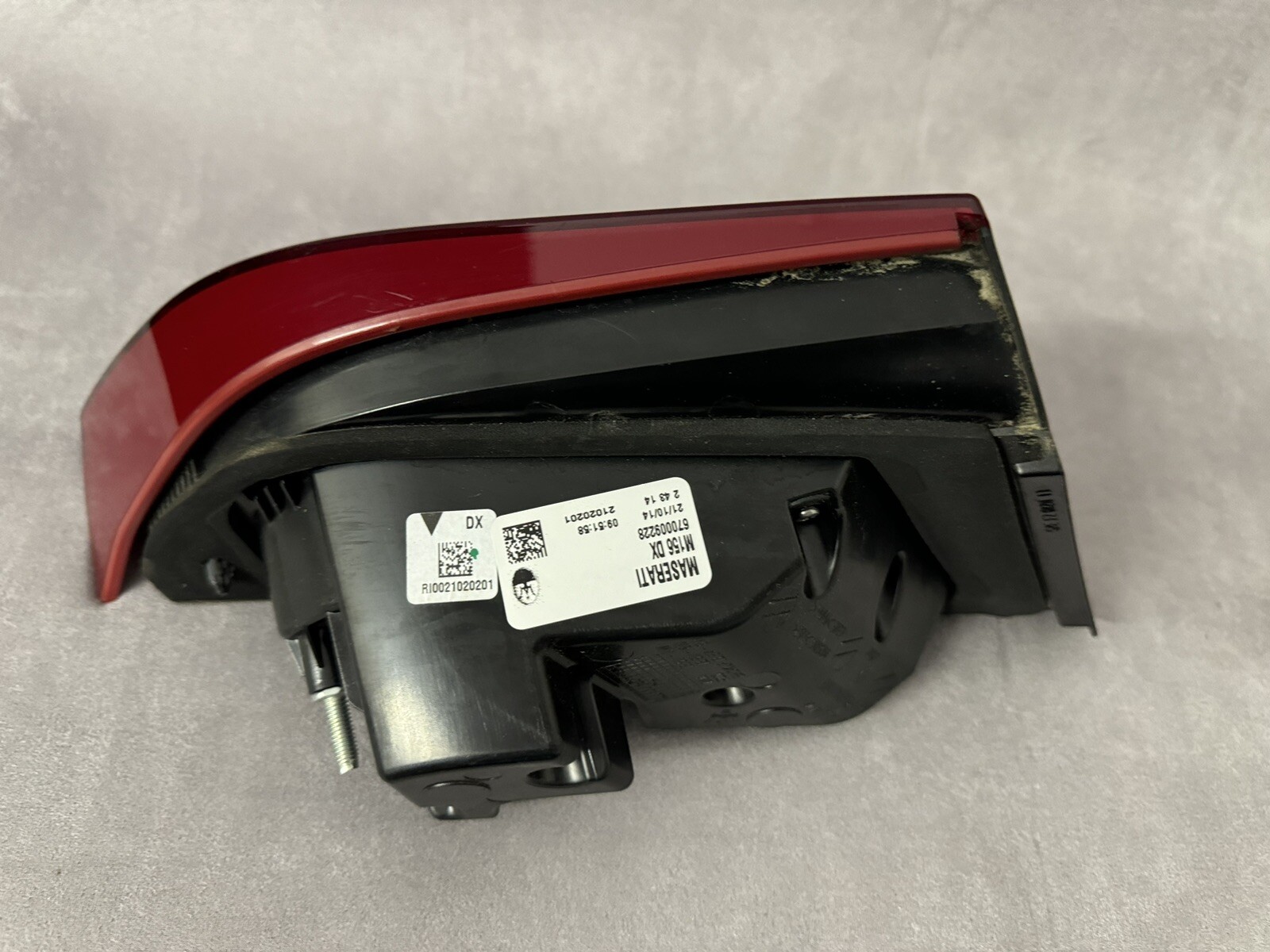 14-19 Maserati Quattroporte Rear Right Side Inner Taillight Tail Light Lamp OEM
