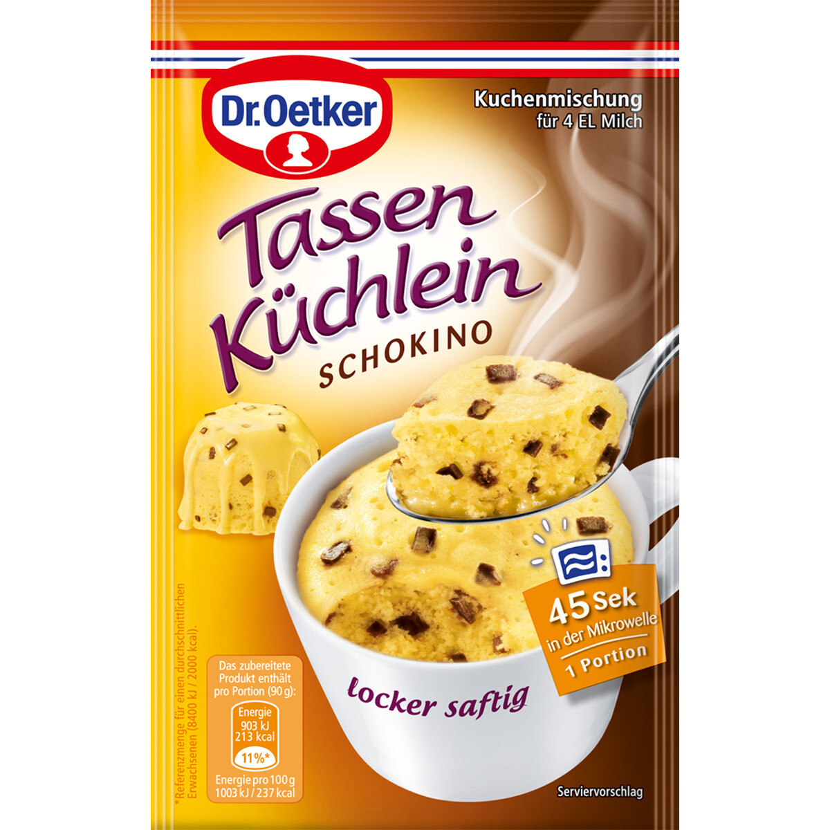 Oetker Tazas De Pastelito Schokino 0,05Kg