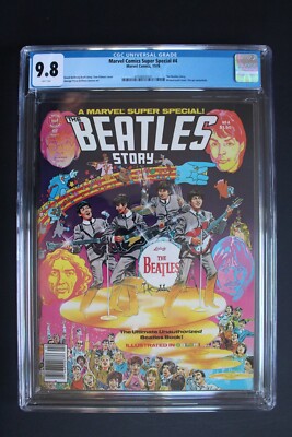 MARVEL COMICS SUPER SPECIAL #4 1st Full BEATLES STORY 1978 Photos PEREZ CGC 9.8