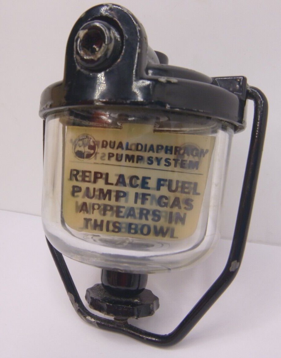 Corvette & Chevrolet 1953 to 62 NOS AC Delco Glass Bowl Fuel Filter for