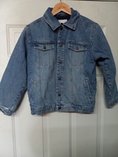 The Place Childrens Lined Denim Jacket Size L 10/12