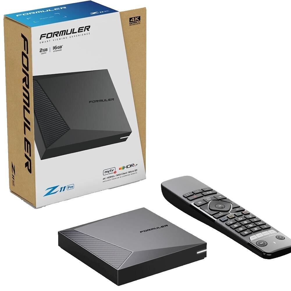 Formuler Z10 Pro Max 4K Android 10 OTT - Streamer Multimédia 4Go RAM 32Go Flash WiFi Noir