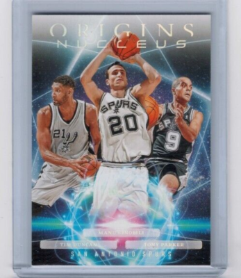 2023-24 Panini Origins Manu Ginobili Tim Duncan Tony Parker 