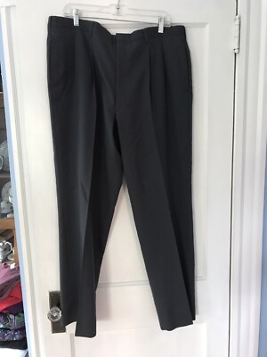 Unbranded mens polyester gray pleat front dress pants W. 40 Inseam 31 | eBay